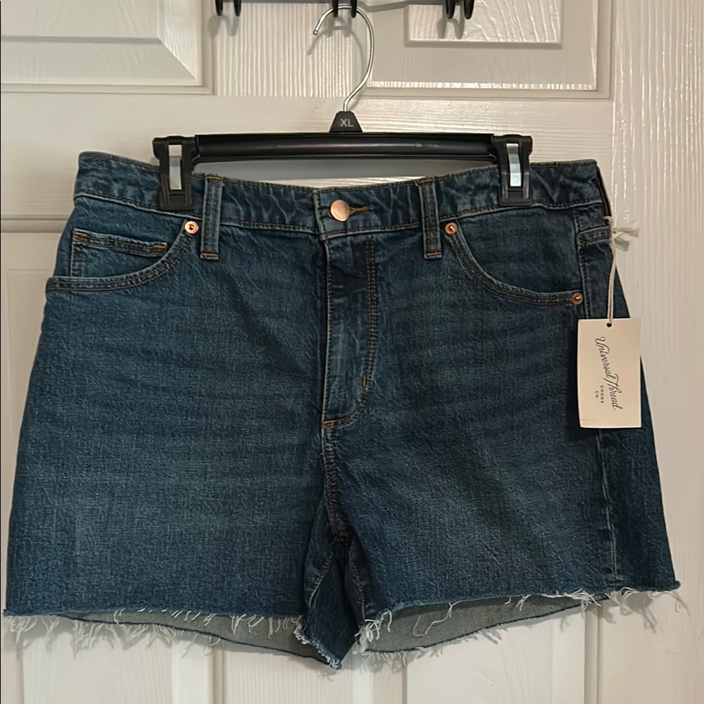 Blue Denim Cutoff Shorts